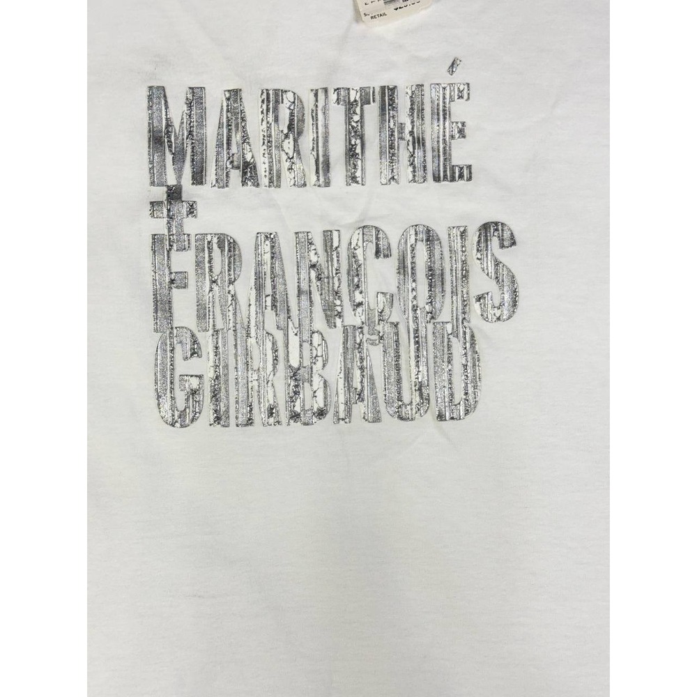 Vintage Y2K Marithé François Girbaud Metallic Logo T-Shirt Size 2XL Hip Hop - Picture 4 of 10